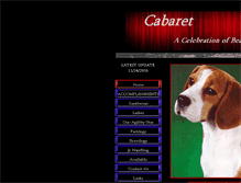 Tablet Screenshot of cabaretbeagles.com